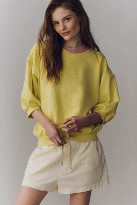 The Niki Bubble Sweatshirt by Pilcro | Anthropologie (US)