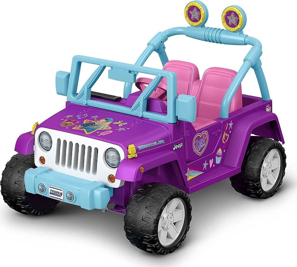 Power Wheels JoJo Siwa Jeep Wrangler 12V Battery-Powered Ride-on Vehicle for Preschool Kids Ages ... | Amazon (US)