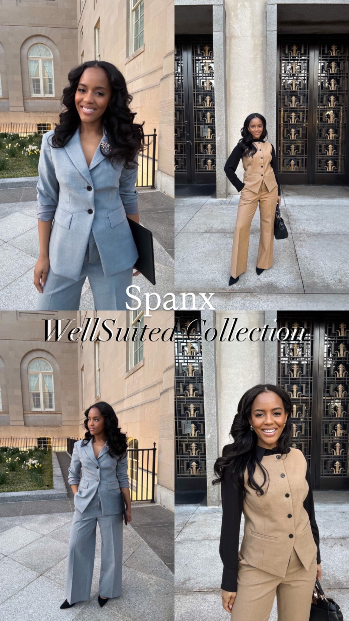 I’ve been testing the new WellSuited collection from Spanx, and these pieces actually hold up in real work settings. The blazer hits at the right length for my petite frame, the trousers don’t bag out after a full day, and the stretch feels durable, not cheap. I wore each piece 2-3 times before sharing to see how they perform: meetings, commutes, back-to-back workdays. If you’re building a professional wardrobe that needs to work hard without constant dry cleaning, these are worth considering. #SpanxPartner​​​​​​​​​​​​​​​​

Tan vest: size small
Tan pants: size medium petite for a relaxed fit (order a small for a tailored fit) 

Heather gray blazer: size small
Heather gray pants: size medium petite for a relaxed fit (order a small for a tailored fit) 


#LTKWorkwear
