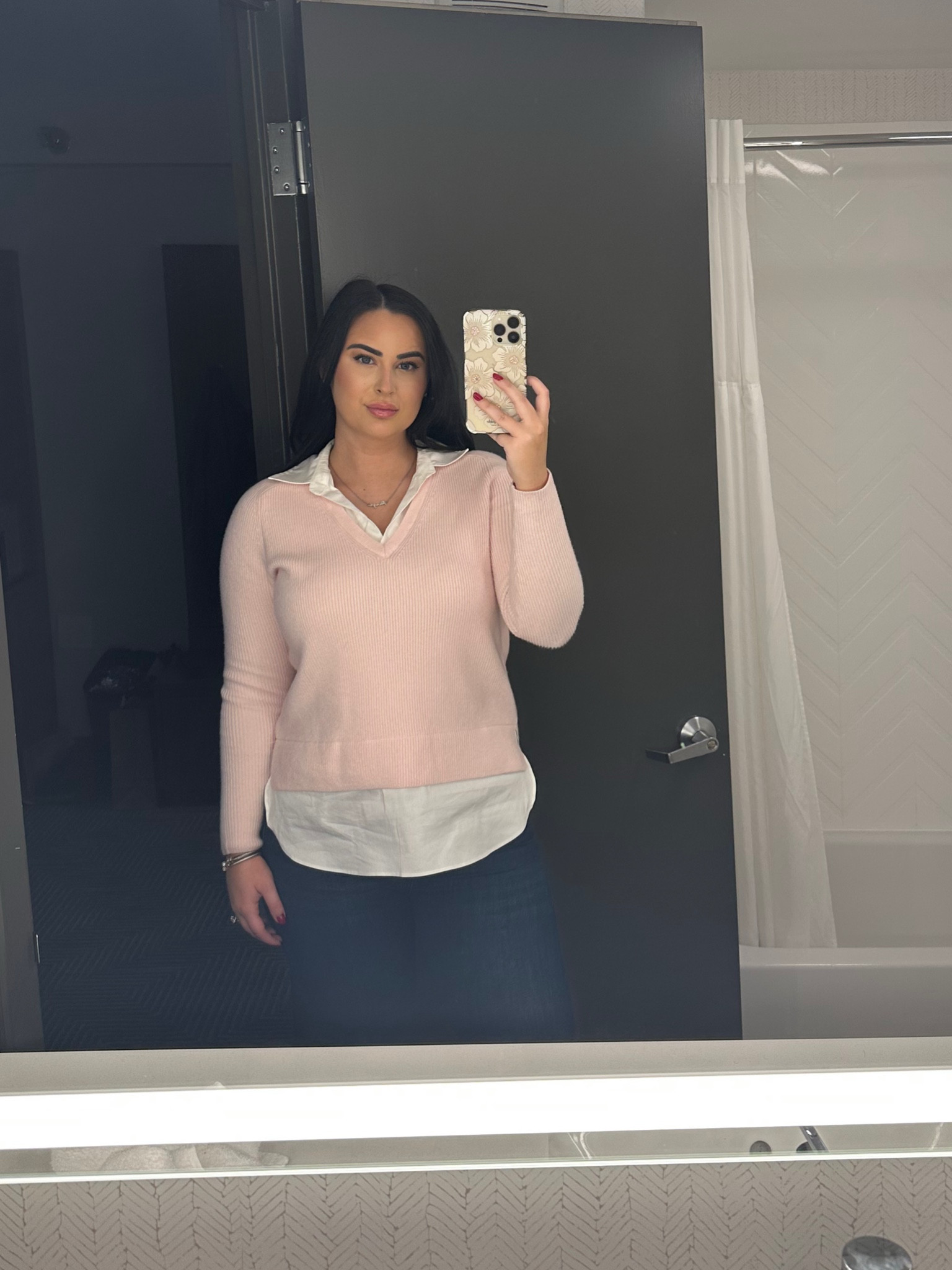 Preppy sweater. 