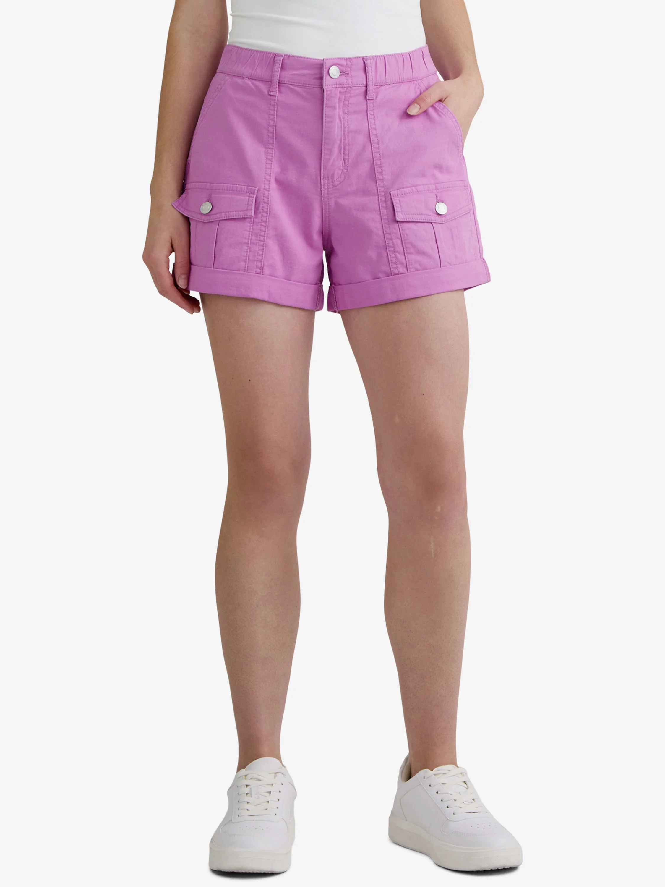 Time and Tru Women's Utility Shorts, 4” Inseam, Sizes 2-20 - Walmart.com | Walmart (US)