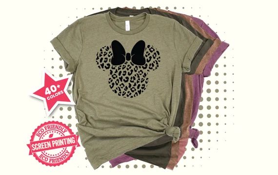 Leopard Minnie Shirt, Minnie Safari Leopard Shirt, Cheetah Minnie Shirt, Animal Kingdom Shirt, Gi... | Etsy (US)