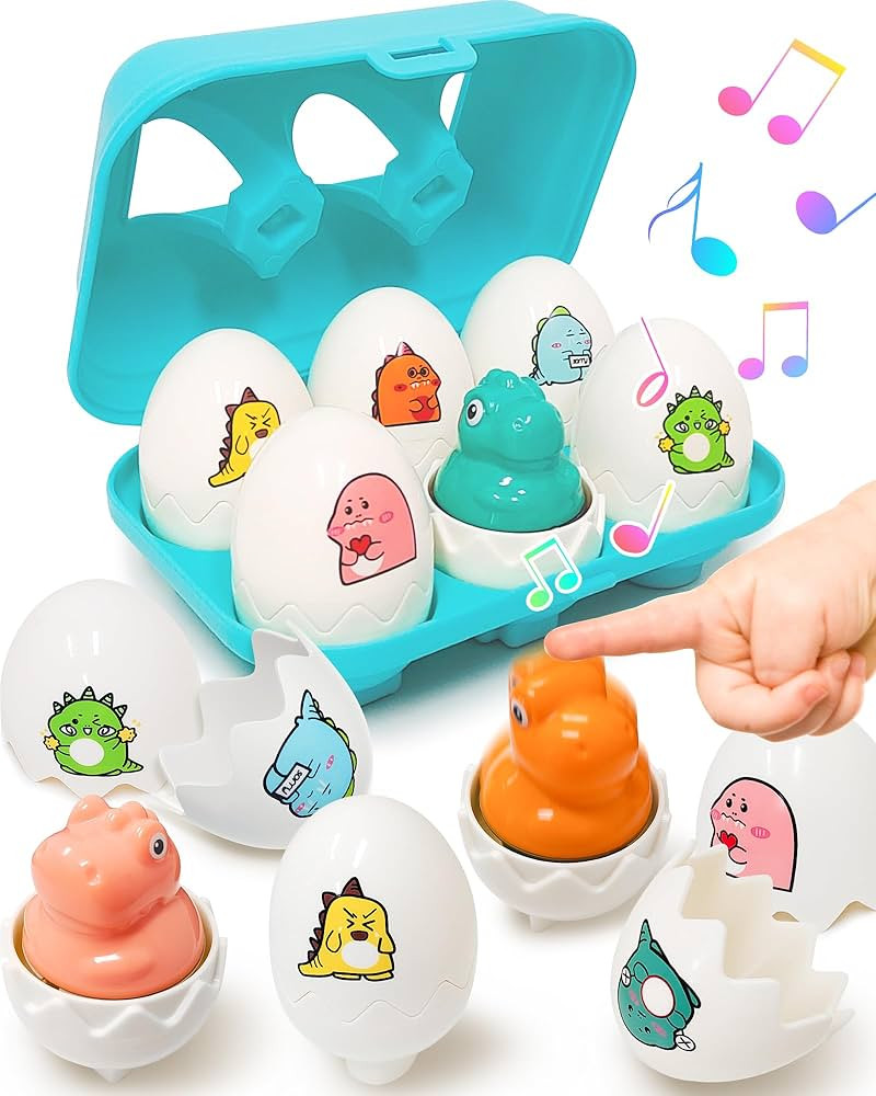 Easter Egg for Toddlers 1-3, Toddler Easter Basket Stuffers, Montessori Toys for 1 2 3 Year Old B... | Amazon (US)