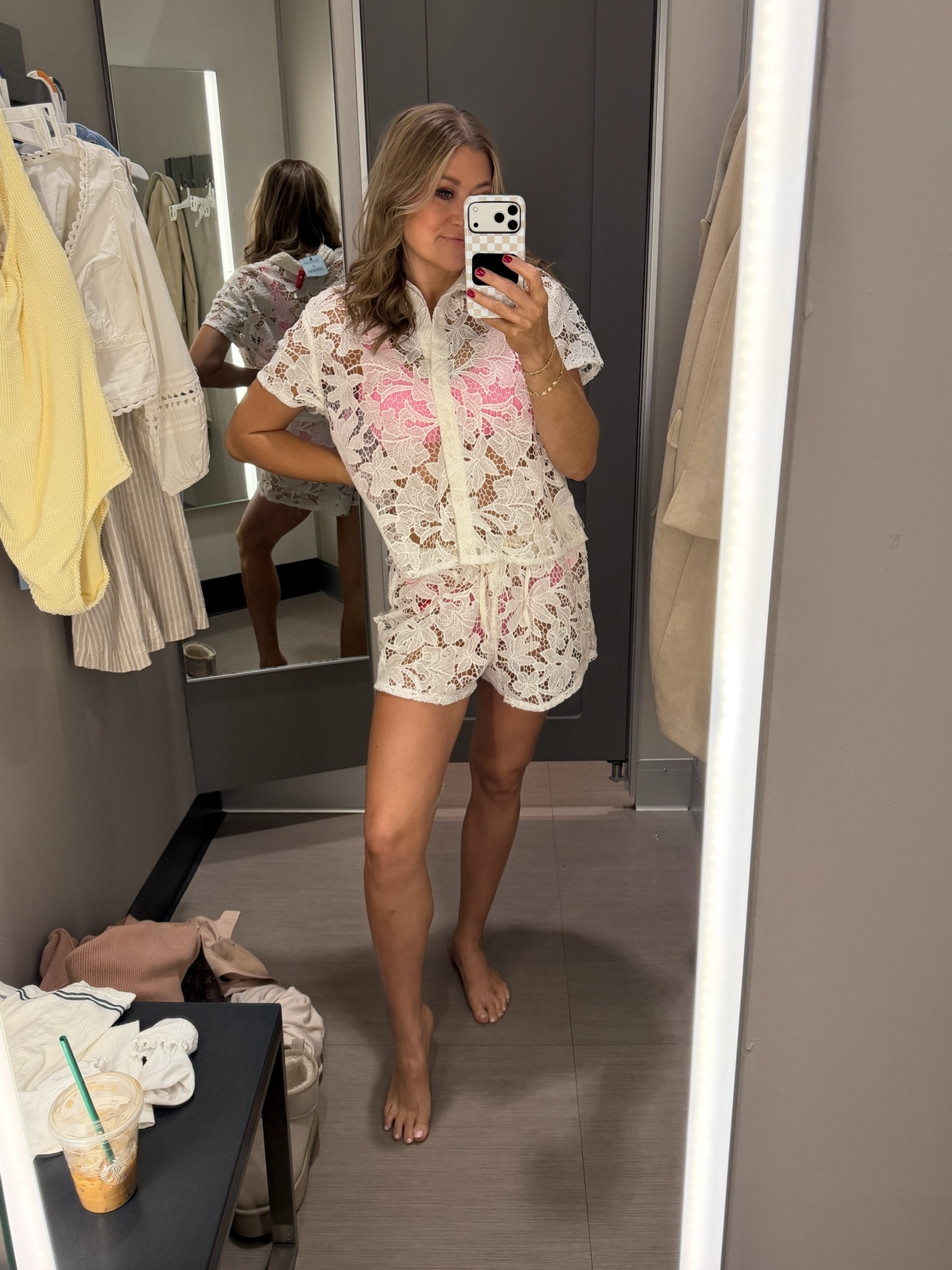 @Target new arrivals just in time for warmer weather and this lace set is everything. It makes the perfect swim coverup that feels lightweight, breezy, and still so put together for pool days or beach trips. Easy, cute, and such a staple for spring and summer.

target swim coverup, lace coverup set, target new arrivals, spring break outfit, beach coverup outfit, affordable resort wear, mom vacation style, lightweight summer outfit, pool day outfit, neutral summer fashion, target fashion finds, SavannahK

#LTKSeasonal #LTKSwim #LTKTravel