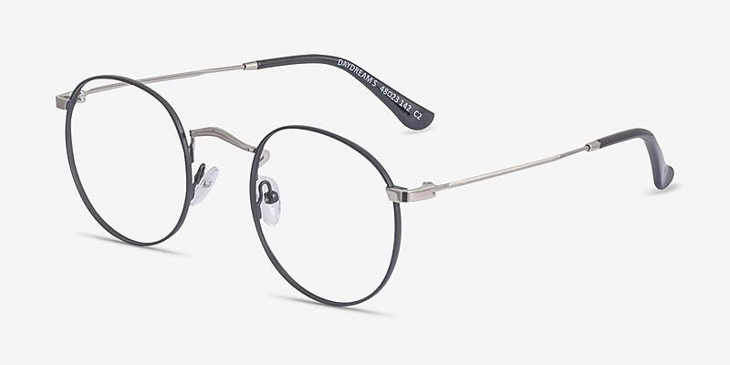 Daydream Round Black Silver Full Rim Eyeglasses | Eyebuydirect | EyeBuyDirect.com