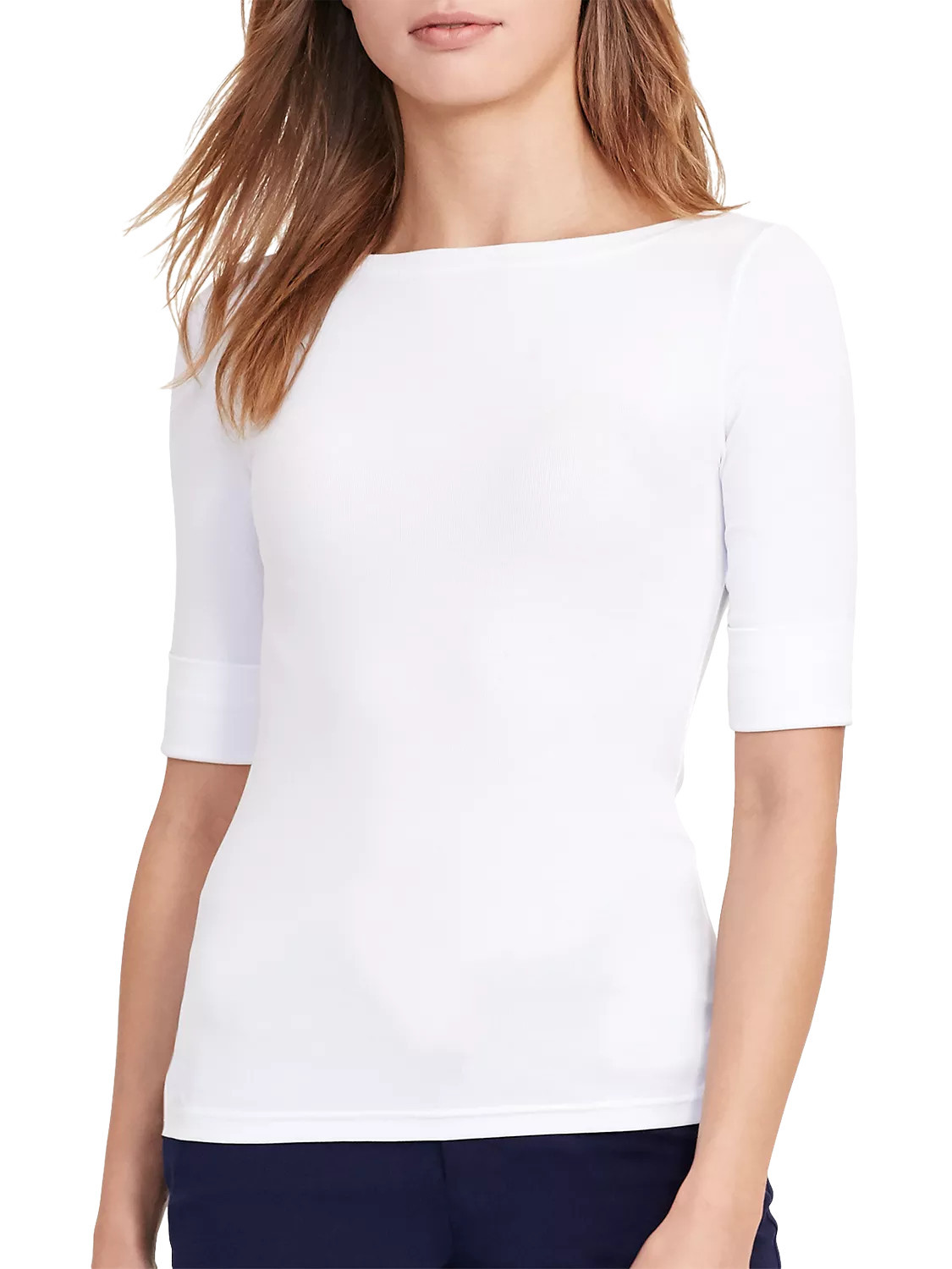 Lauren Ralph Lauren Judy Boat Neck Top | John Lewis (UK)