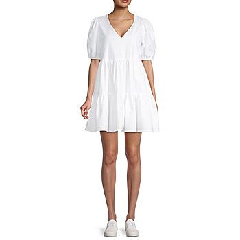 a.n.a Short Sleeve Empire Waist Dress | JCPenney