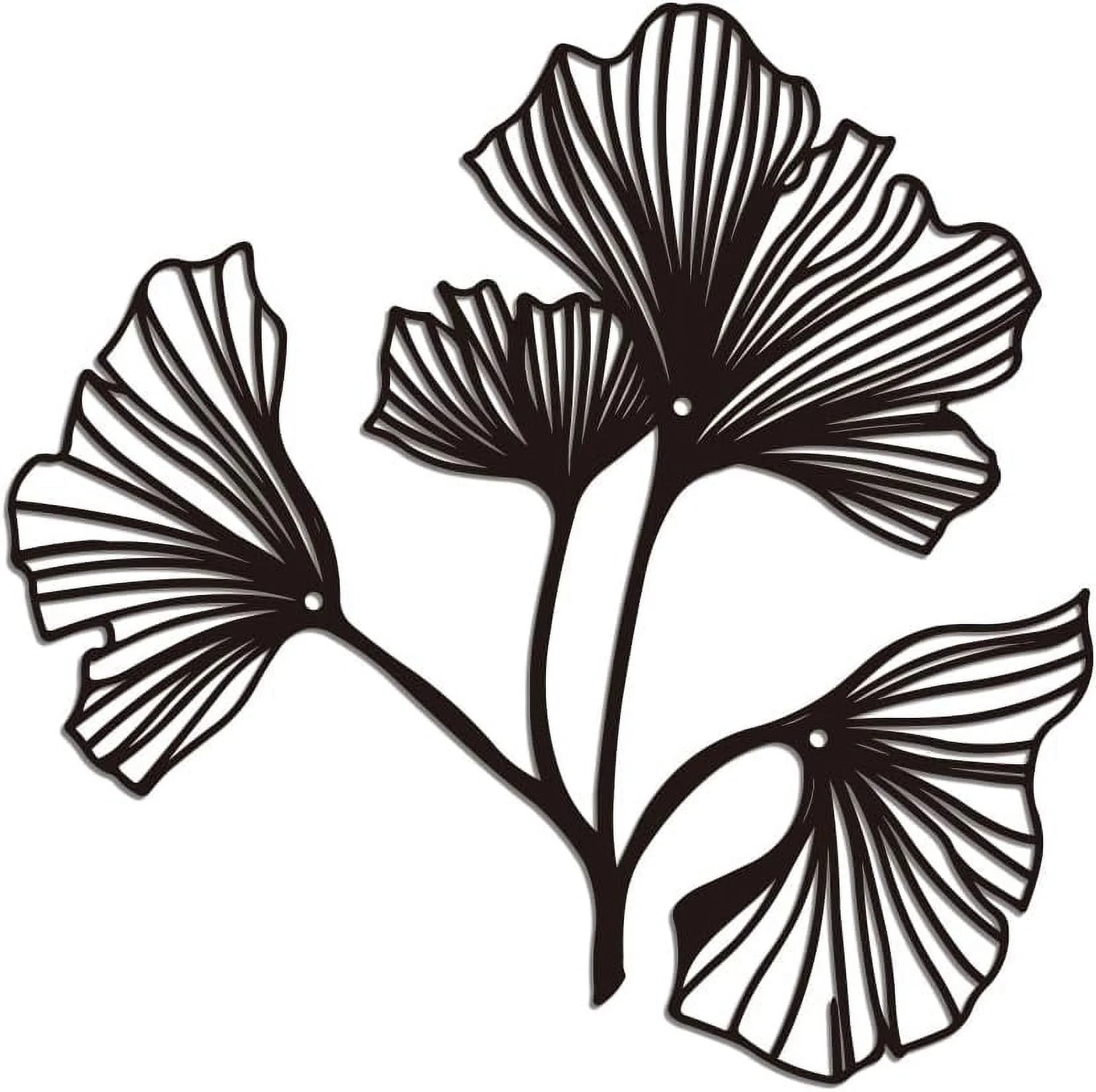 Metal Ginkgo Leaf Wall Art Decor Iron Metal Ginkgo Leaf Wall Art Decor for Home Decoration Modern... | Walmart (US)