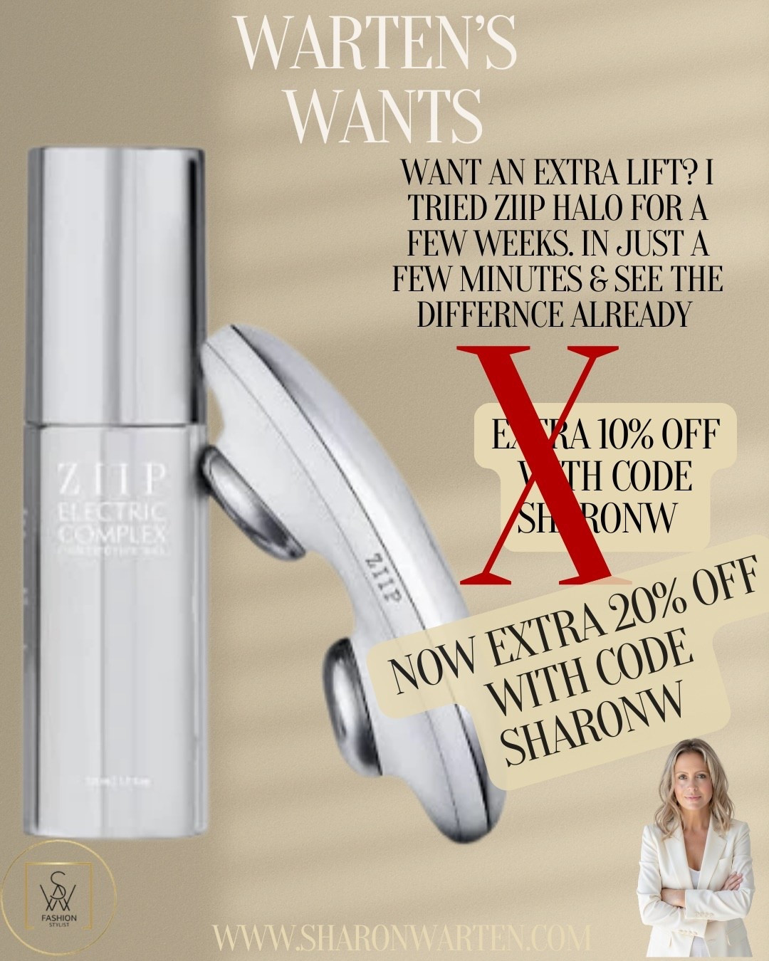 As a 46 year old Mom I want something fast, easy and gives results. Ziip Beauty is my go to device! Thank me later and enjoy a massive Cyber Black Friday with Code SHARONW

#LTKGiftGuide #LTKselfcare #LTKCyberWeek