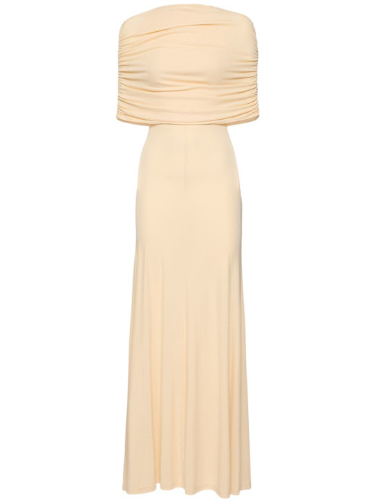 Bonachi draped cape long dress | Luisaviaroma