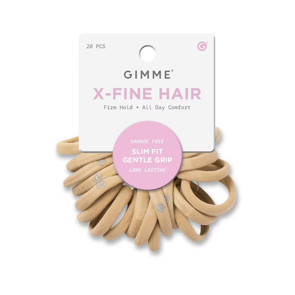 Gimme Beauty Extra Fine Hair Tie Bands - Blonde - 20ct | Target