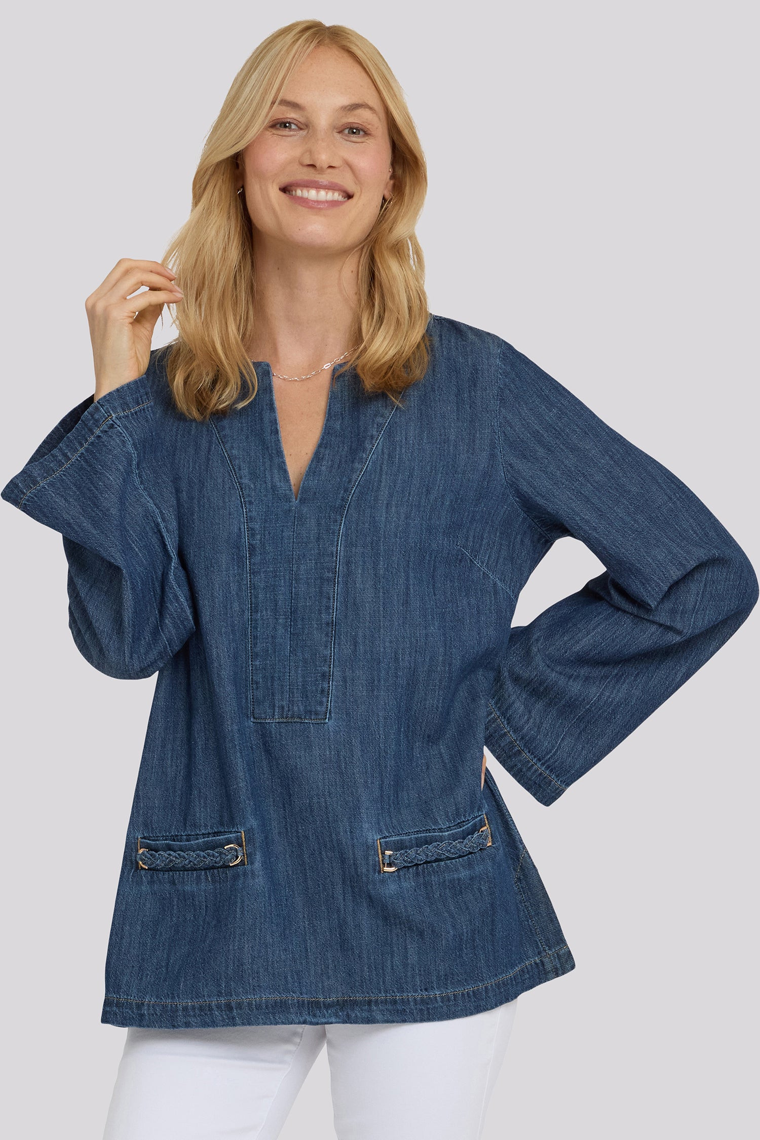 Denim Tunic - Medium Indigo | NYDJ