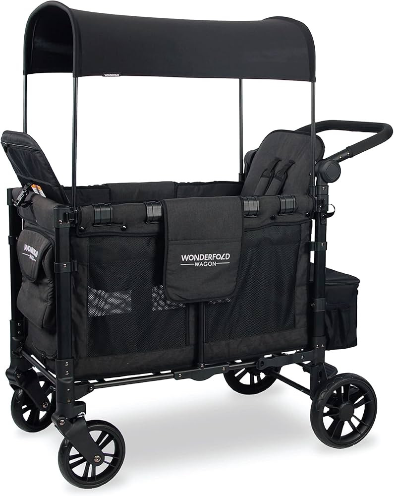 WONDERFOLD W2 Elite Double Stroller Wagon Featuring 2 High Face-to-Face Seats with 5-Point Harnes... | Amazon (US)