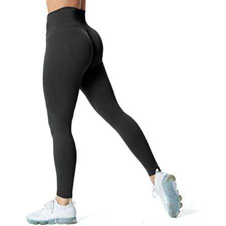 Aoxjox Seamless Scrunch Legging for Women Asset Tummy Control Workout Gym Fitness Sport Active Yoga  | Amazon (US)