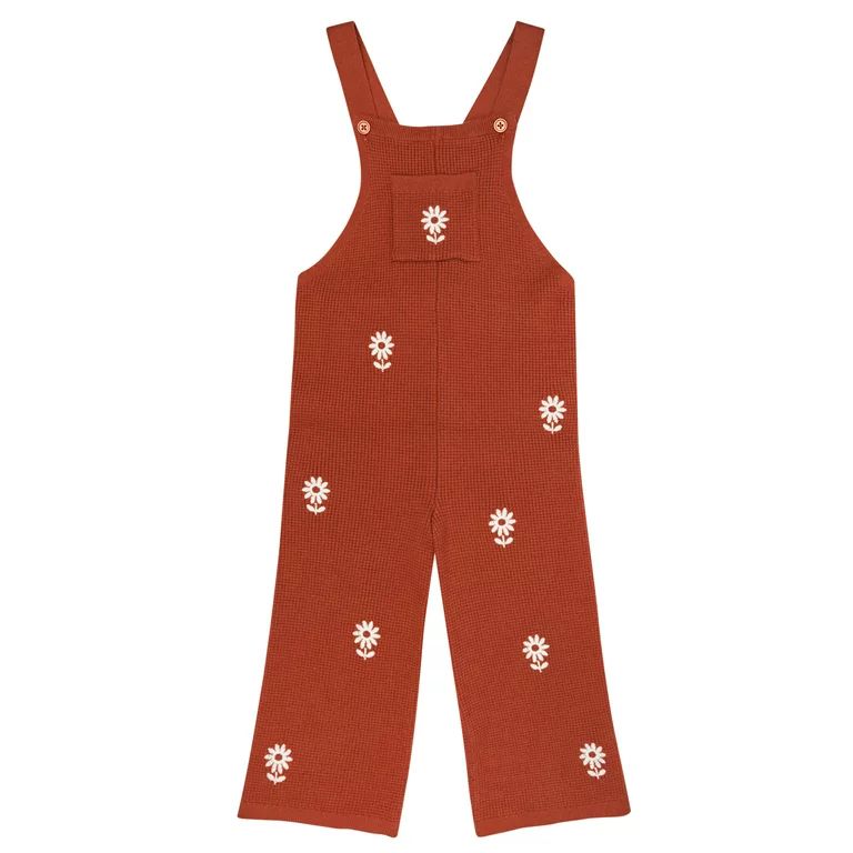 Modern Moments by Gerber Toddler Girl Casual Ruffle Top & Overall Set, 2-Piece, 12M -5T | Walmart (US)