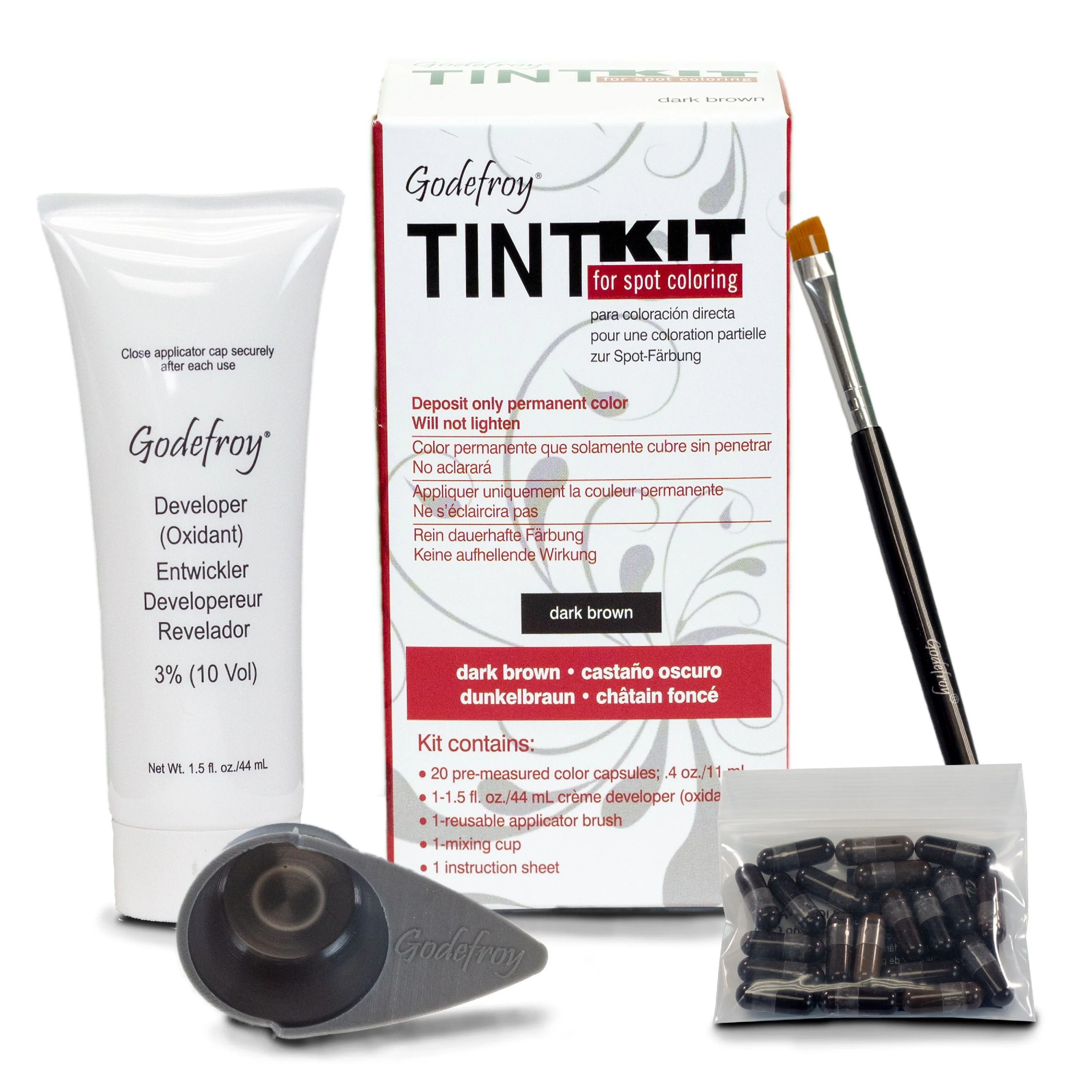 Godefroy Tint, Dark Brown, 20 Application Kit | Walmart (US)