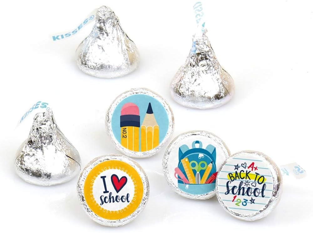 Big Dot of Happiness Back to School - First Day of School Classroom Decorations Round Candy Stick... | Amazon (US)