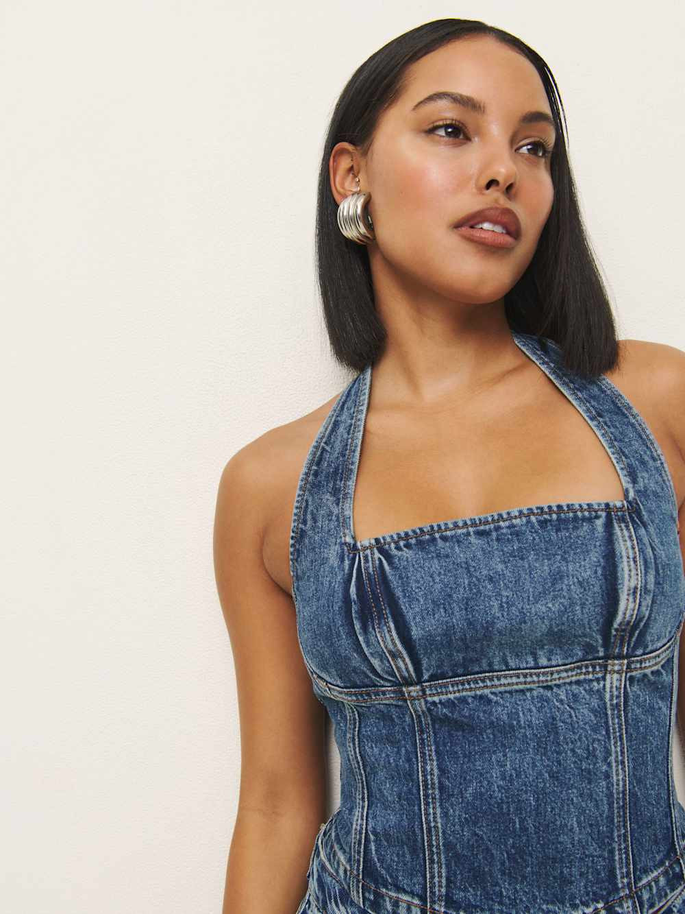 Lucinda Denim Top | Reformation (Global)