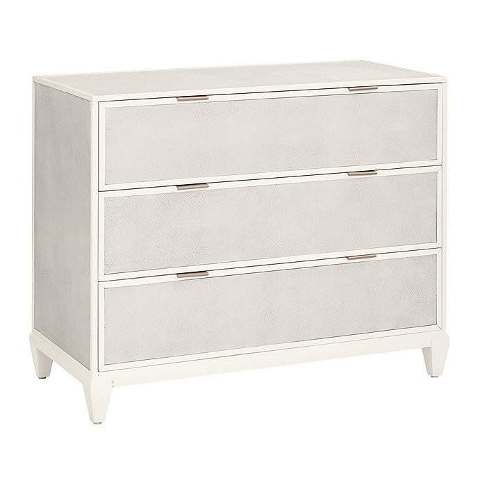 Shelby 3 Drawer Shagreen Nightstand | Ballard Designs, Inc.