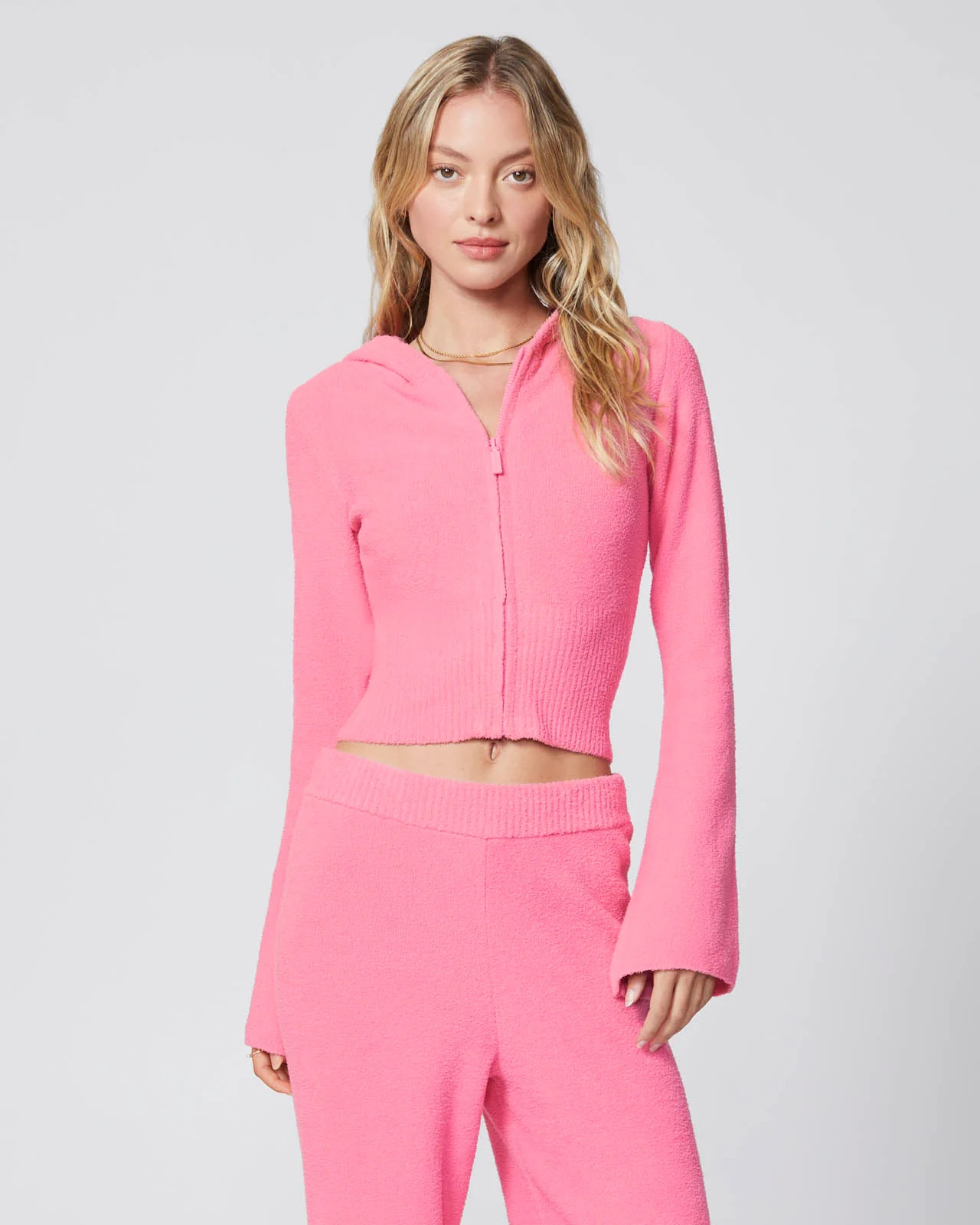 Plush Zip-Up Sweater | florence by mills fashion