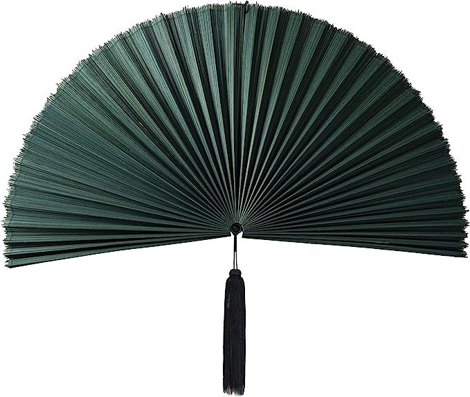 KOLWOVEN Rustic Fan Wall Decor - Bedroom Wall Decor Above Bed -Giant Bamboo Fan - Over Bed Wall D... | Amazon (US)