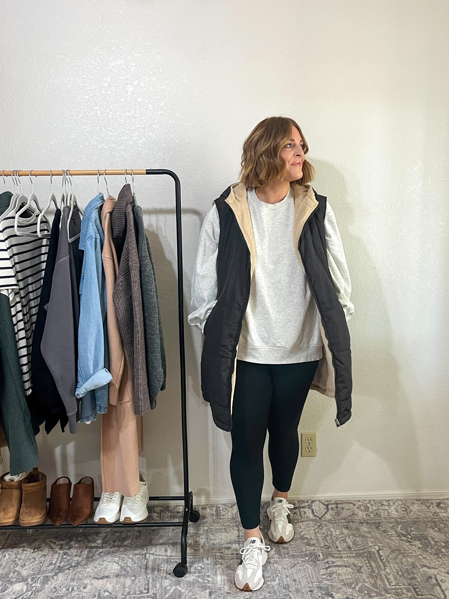 Legging friendly tops// grey sweatshirt + long puffer vest 

wearing M in sweatshirt
wearing L in vest 

#LTKsalealert #LTKfindsunder50 #LTKmidsize