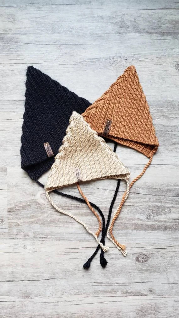 Unisex Baby Knitted Elf Hat Pixie Bonnet cotton bonnet baby | Etsy | Etsy (US)