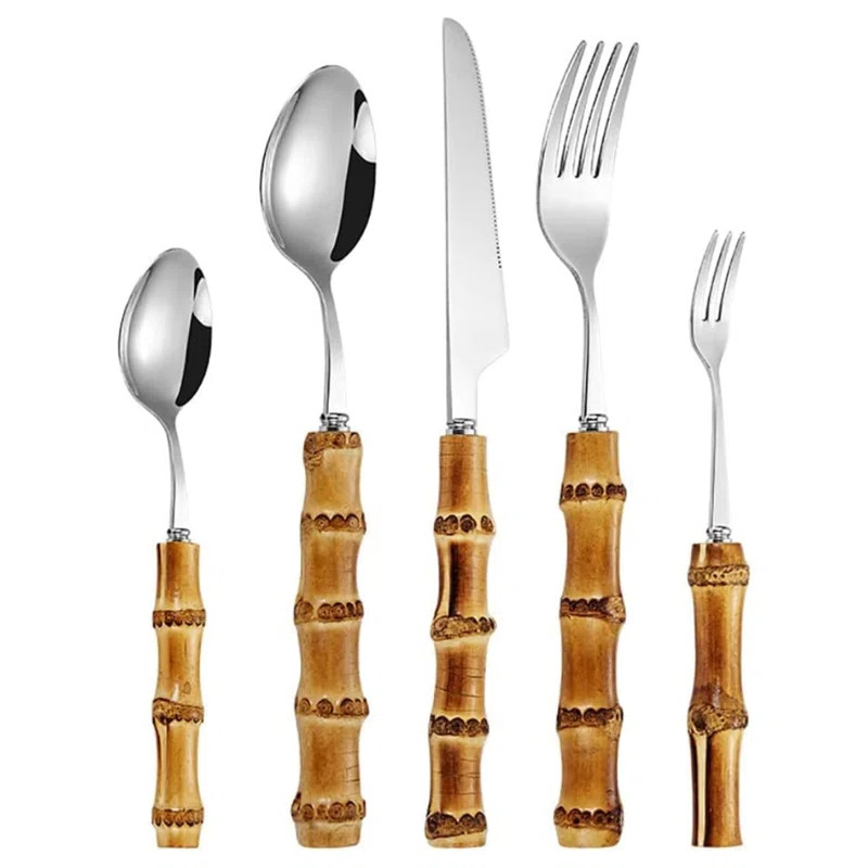 Bay Isle Home™ Abate Stainless Steel Flatware Set - Service for 6 | Wayfair North America