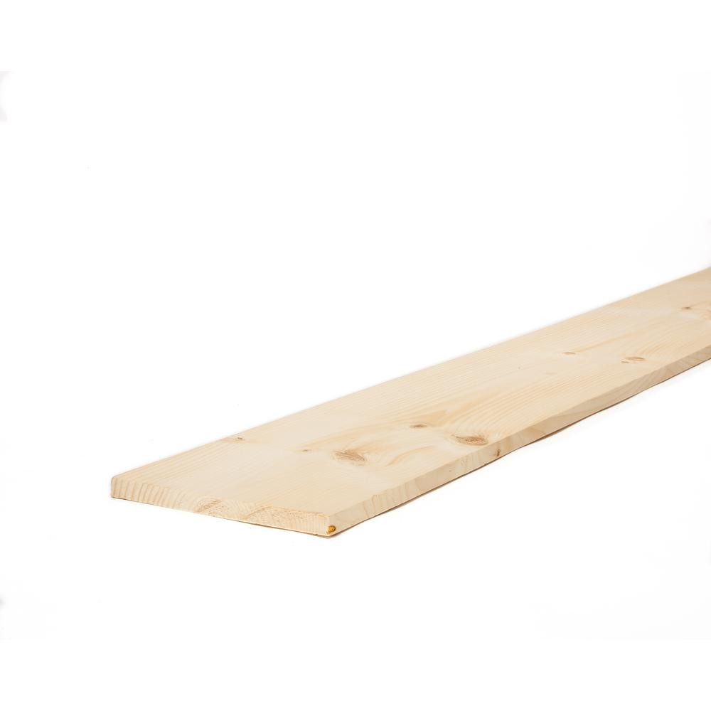 1 in. x 10 in. x 6 ft. Premium Kiln-Dried Square Edge Whitewood Common Board-914894 - The Home De... | The Home Depot