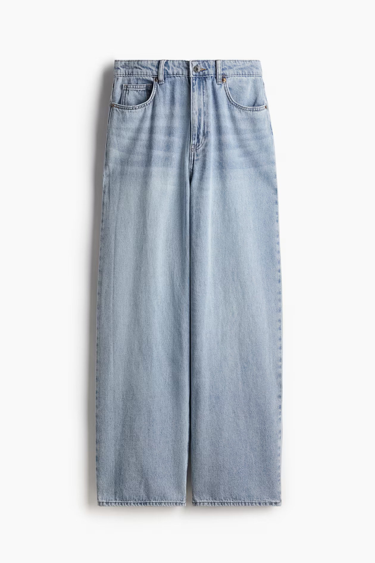 Wide Regular Jeans - Light denim blue - Ladies | H&M GB | H&M (UK, MY, IN, SG, PH, TW, HK)