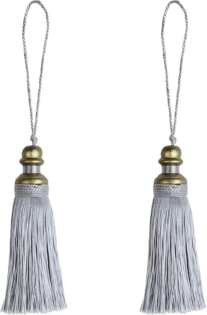 2 Pack Tassel Key Tassel with Loops, Handmade Tassel Craft, DIY Accessories for Home Decoration | Amazon (US)