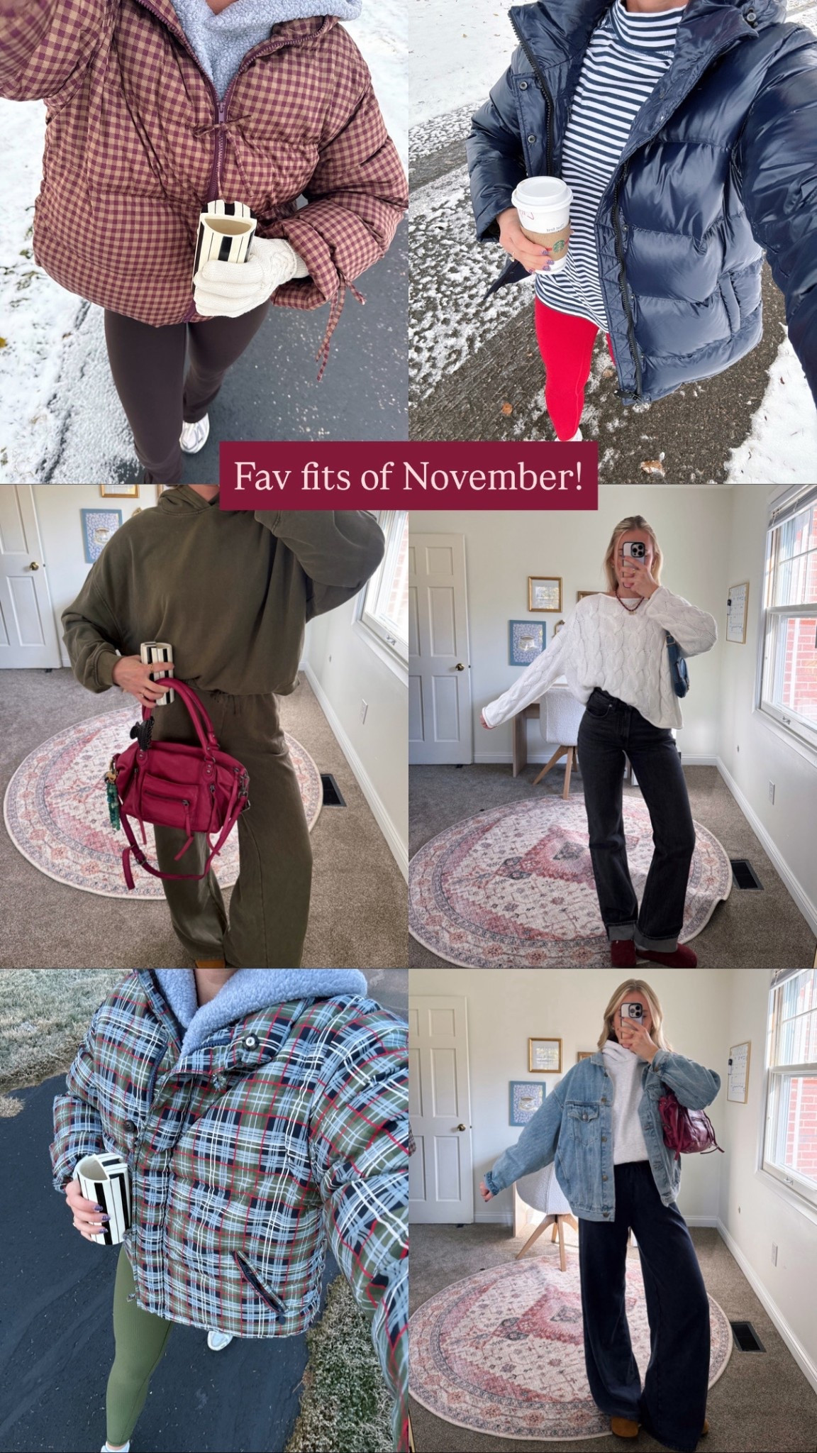 Favorite comfy winter outfits of November 🩷🧣❄️🎄

#LTKootd #LTKTall #LTKSeasonal