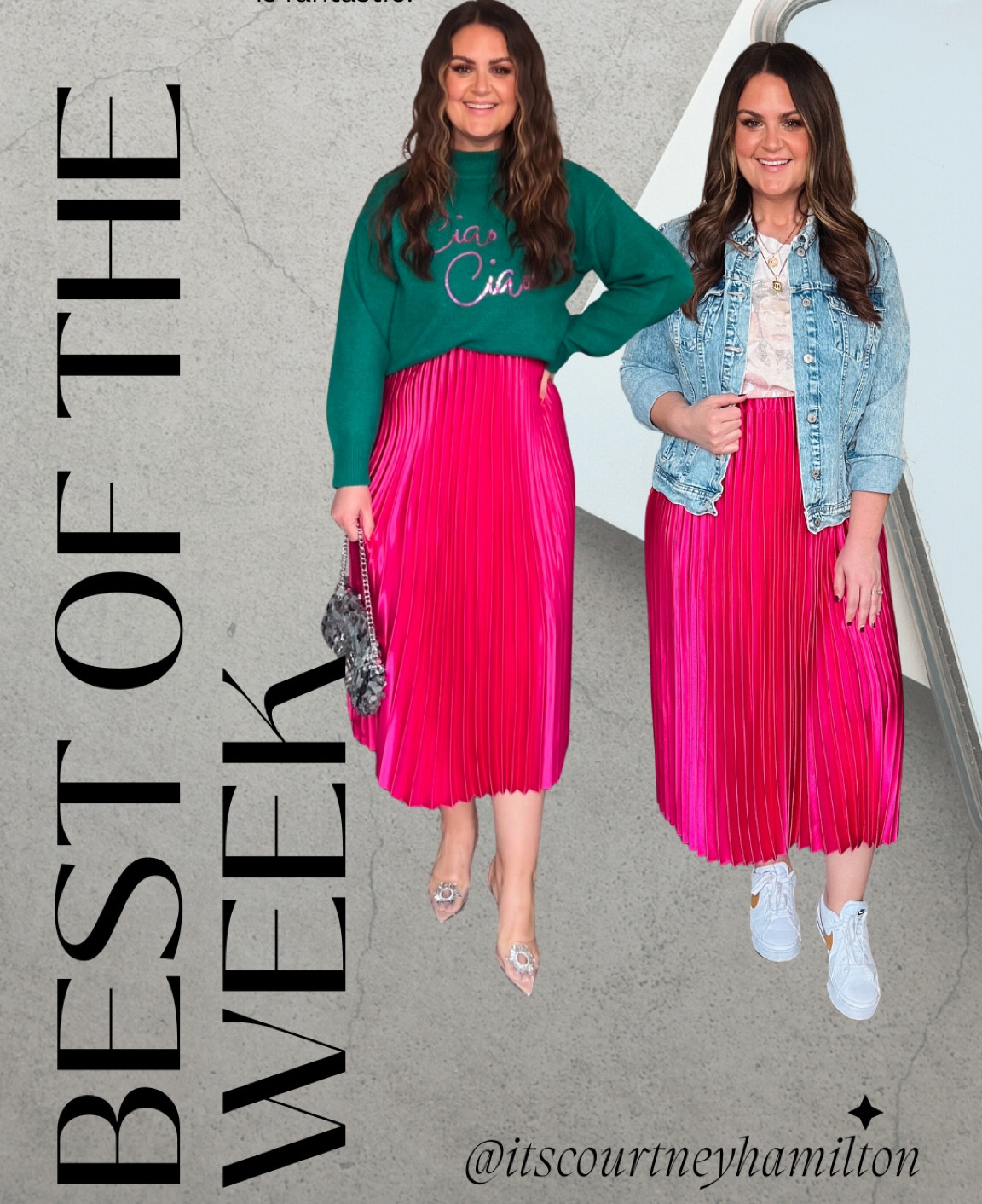 Skirt style, winter color, pink, pink skirt, style over 30, Valentine’s Day, Galentines Day 

I sized down to a medium (and put it on over my head)

#LTKmidsize #LTKstyletip #LTKsalealert