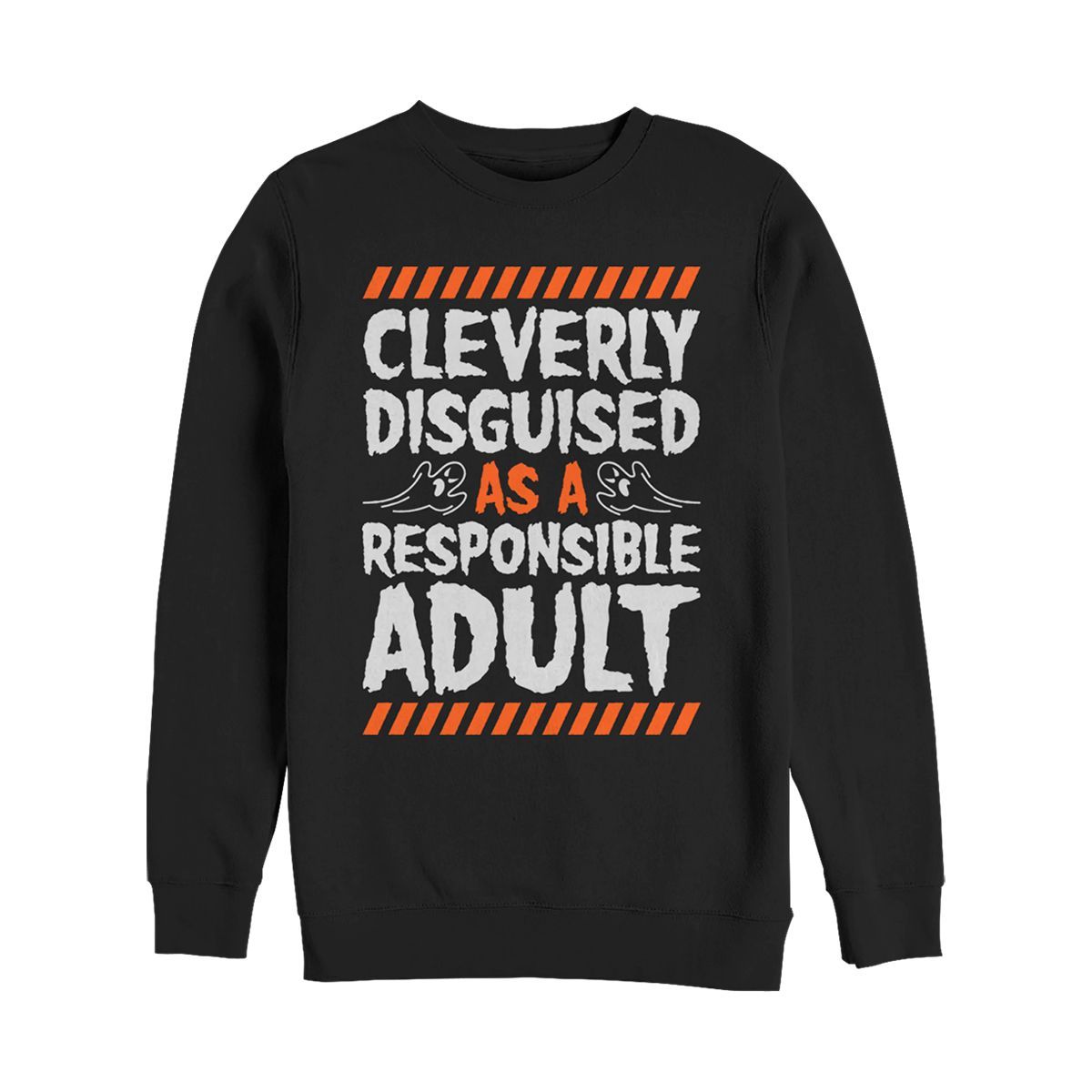 Women's CHIN UP Halloween Responsible Disguise Sweatshirt | Target