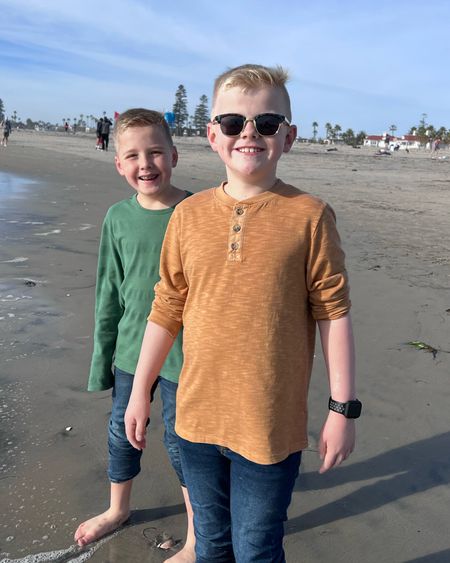 Weekends at the beach in January - so fun!

#LTKkids