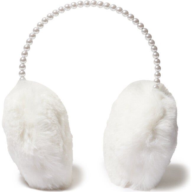 Women's Faux Fur Pearl Earmuff | Maisonette