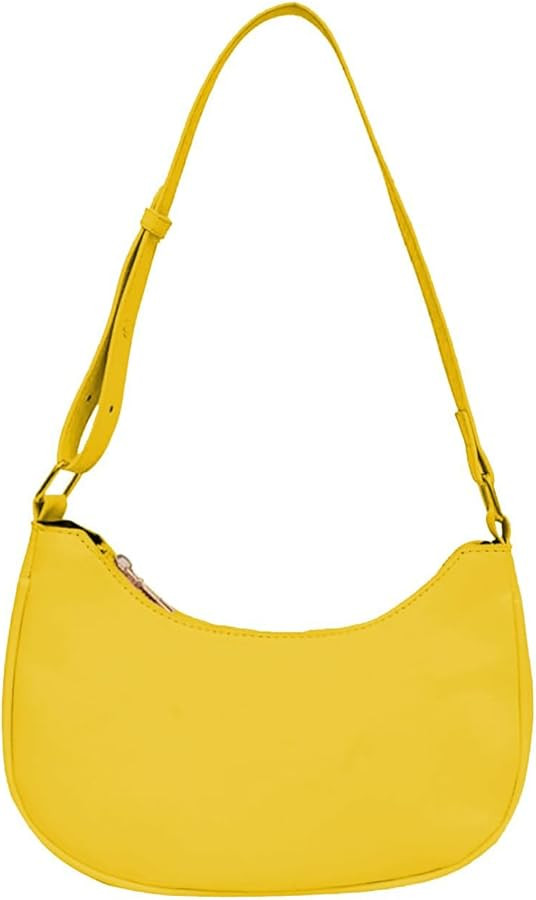 Small Crescent Shoulder Bags for Women, Cute Handbag Mini Clutch Purse Underarm | Amazon (US)