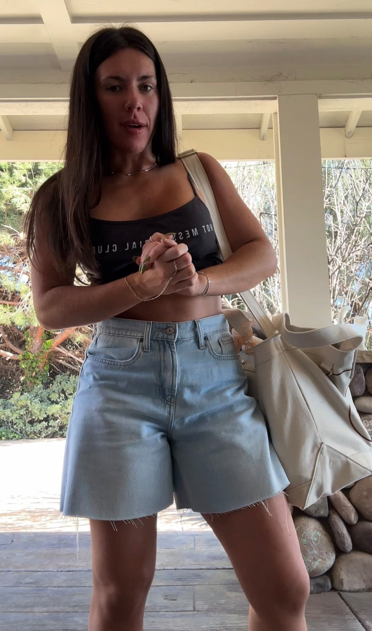 Wearing size 4 in pants, could’ve went down to a 2. Old navy tends to run big! 