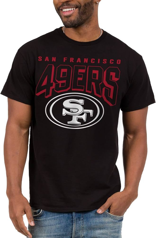 Junk Food Clothing x NFL - Bold Logo - Short Sleeve Fan Shirt for Men and Women - Officially Lice... | Amazon (US)