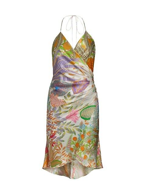 Scarface Floral Silk Mini Dress | Saks Fifth Avenue