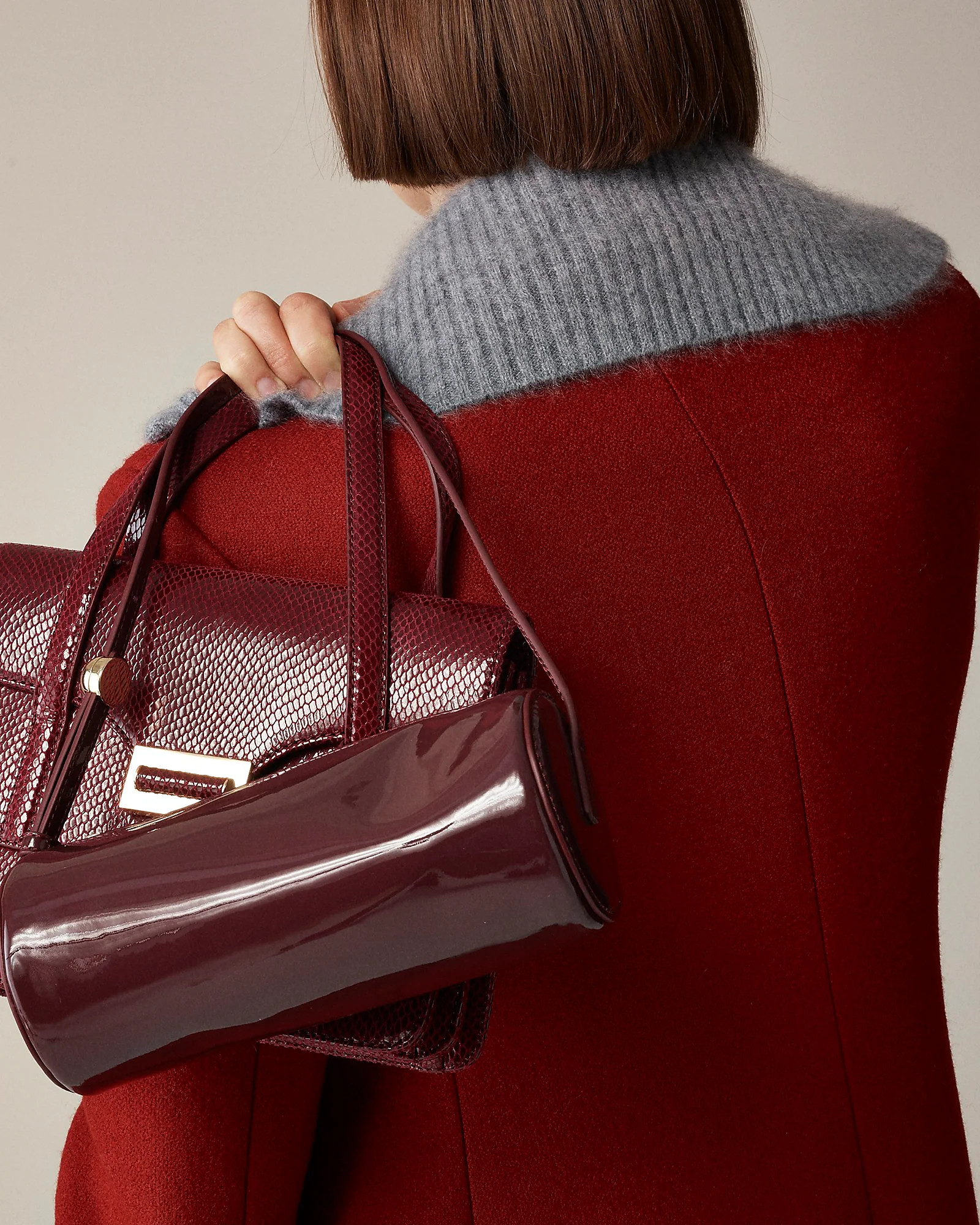 Bordeaux bag in patent leather | J. Crew US