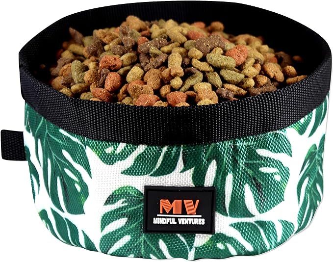 Mindful Ventures Collapsible Dog Bowl | 2 Pack | Portable Dog Water & Food Bowls | Travel Hiking ... | Amazon (US)