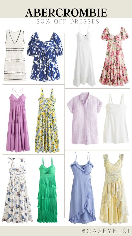 Perfect spring and summer dresses are 20% off at Abercrombie! 

#LTKSeasonal #LTKsalealert #LTKstyletip