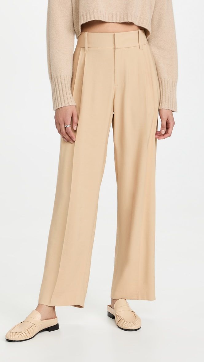 High Waist Pleated Trousers | Shopbop