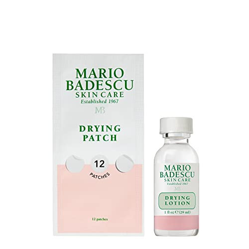 Mario Badescu AM/PM Blemish Kit, Includes Drying Lotion Spot Treatment with Salicylic Acid and Sulfur (1 Fl Oz) AND Drying Patch Facial Stickers, Invisible Pimple Patches (12 Count) | Amazon (US)