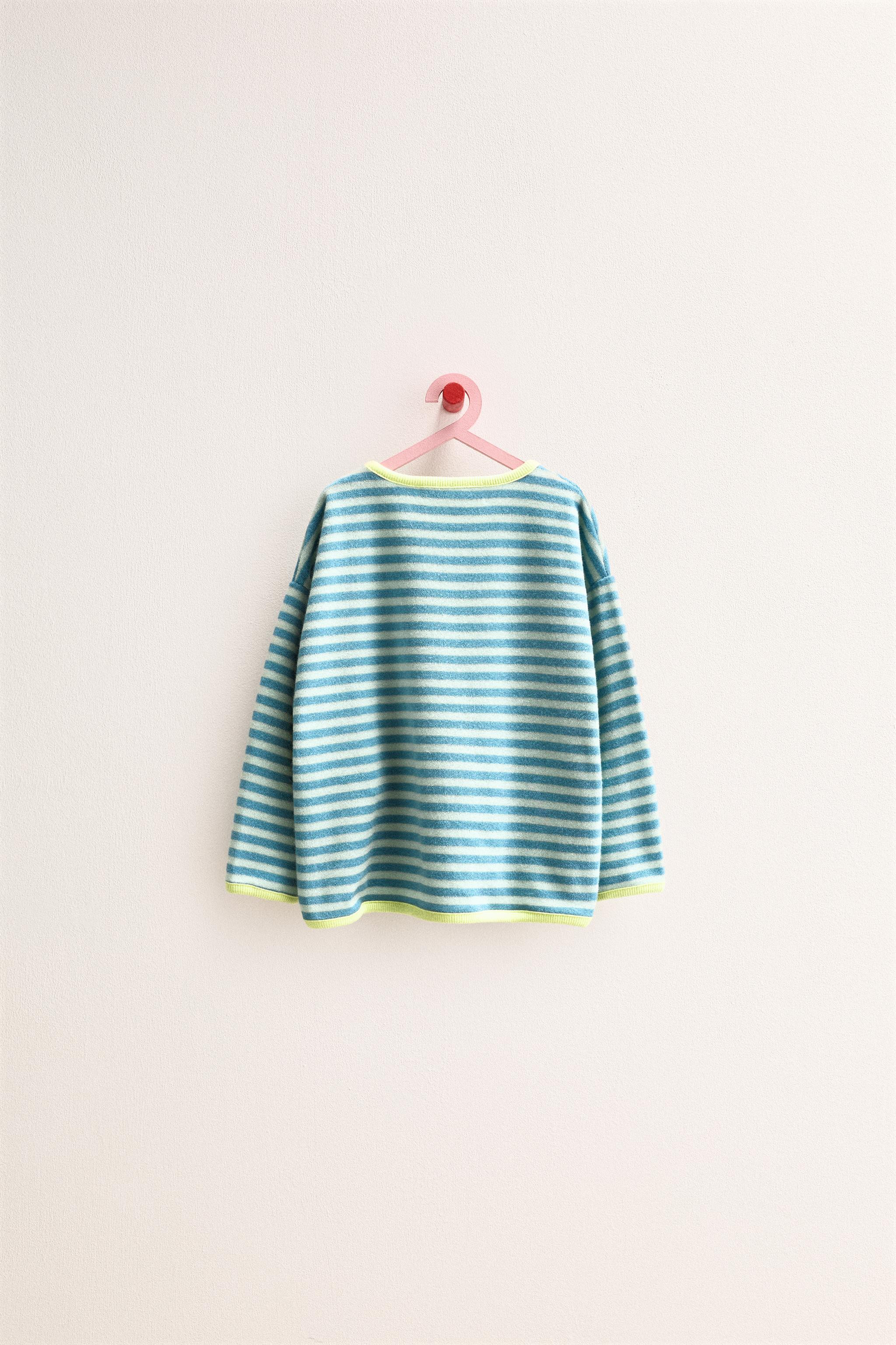 ZARA TIMELESS - STRIPED TERRYCLOTH SWEATSHIRT | Zara US