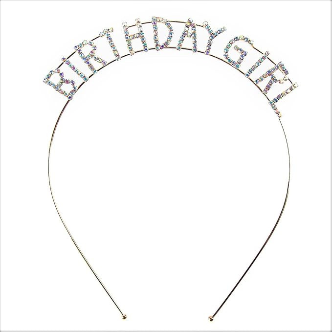 Arsimus Sparkly Rhinestone Birthday Girl Party Headband | Amazon (US)