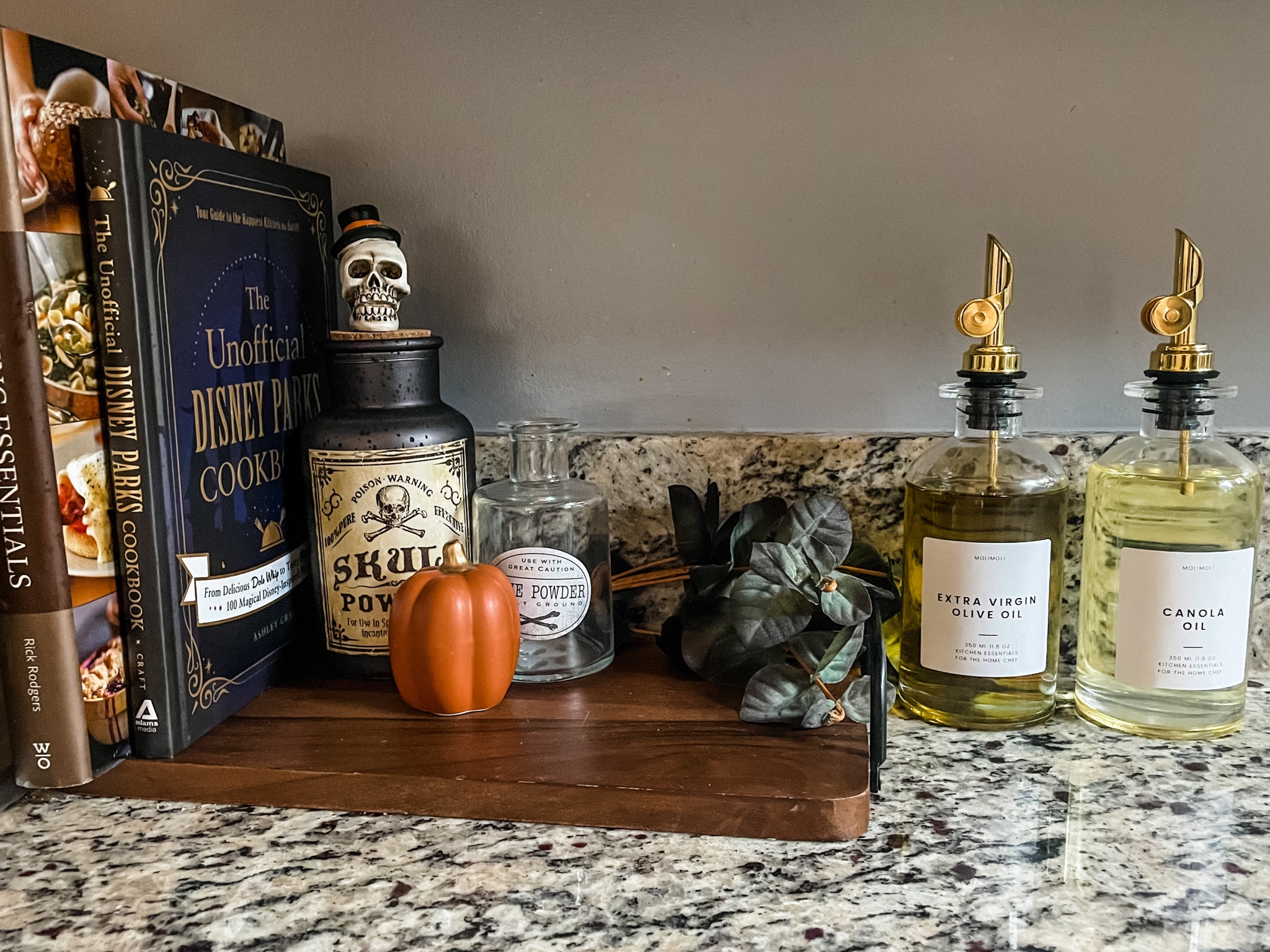 These glass dispensers are so elegant and come with many different labels so you can put whatever you like in them! 
#halloweenkitchen
#goldaccents
#kitchencounter

#LTKSeasonal #LTKhome #LTKHalloween