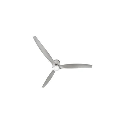 Hover 72-in Indoor/Outdoor Flush Mount Smart Ceiling Fan with Integrated LED + Remote | Wayfair North America
