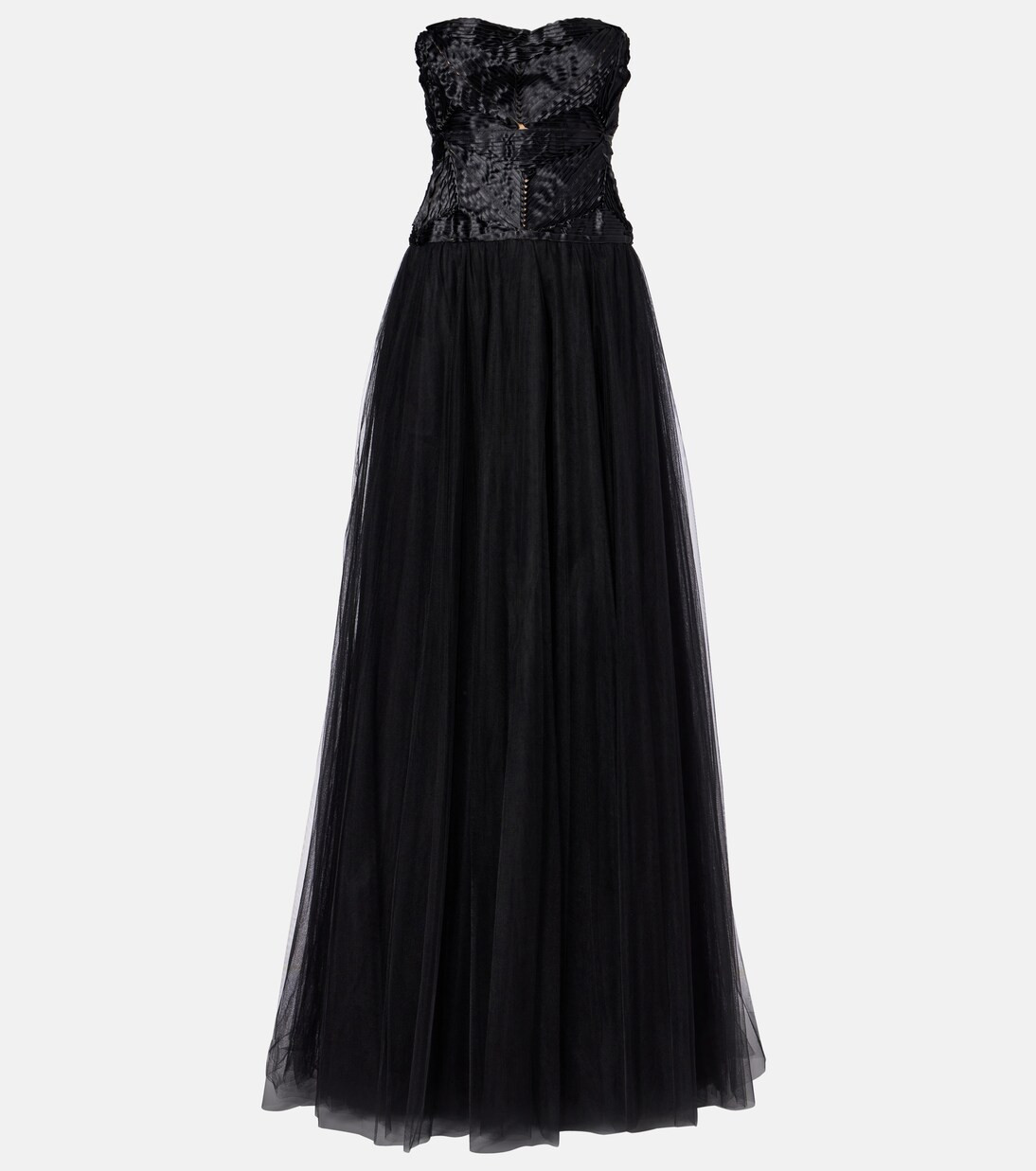 Robe bustier longue en tulle | Mytheresa (FR)